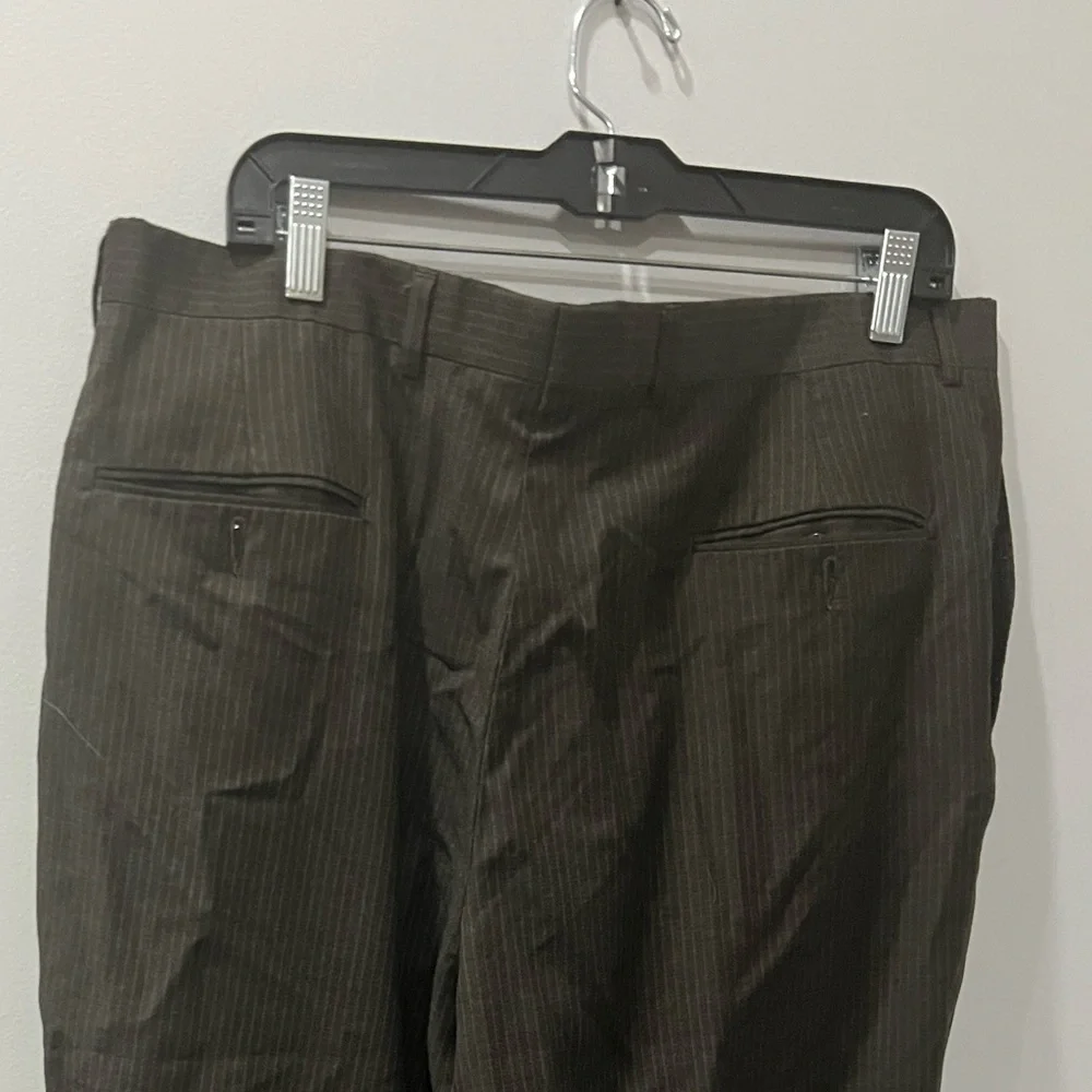 Kenneth Cole grey striped pants suit coat and pants size 44R